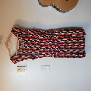 Bisou Bisou Patterned Dress Womens 16